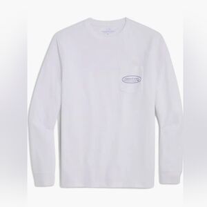 Vineyard Vines Drift Dye Surf Logo Short Sleeve Tee White Cap Small New With Tag